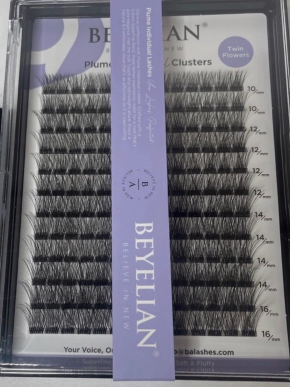 BEYELIAN Twin Flowers Individual Lash Clusters - Black
